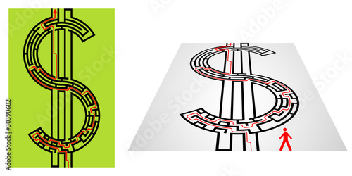 Dollar labyrinth