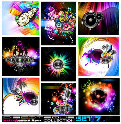 Discoteque Flyers Collection - Set 7