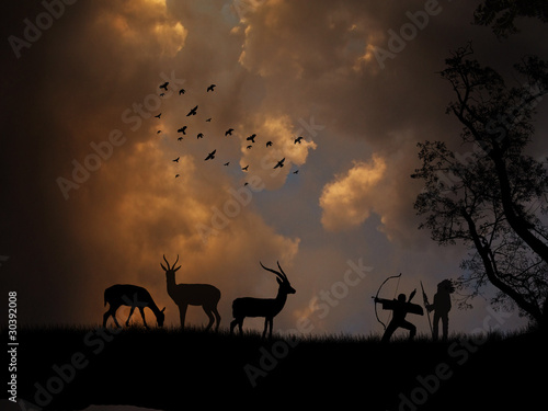 hunting antelope © Balint Radu