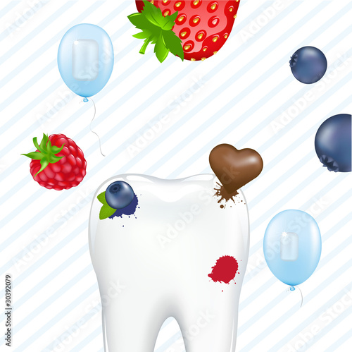 Tooth And Chewing Gum