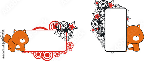 fox baby cartoon copyspace