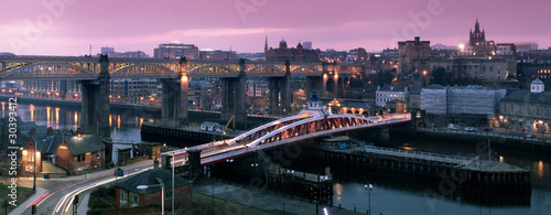 Newcastle Gateshead Quayside Panorama photo
