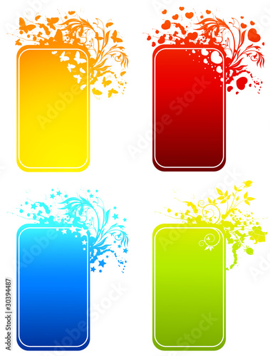 Abstract backgrounds with beautiful flowers.