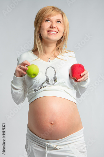 Pregnant with apples