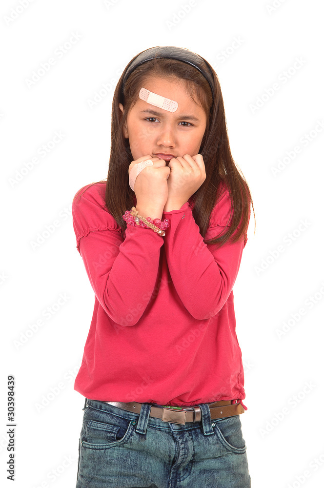 Girl is hurt. Girl is hurt.