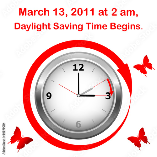 Daylight saving time begins.