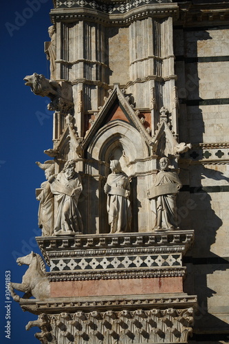 Siena, facciata del Duomo, dettaglio