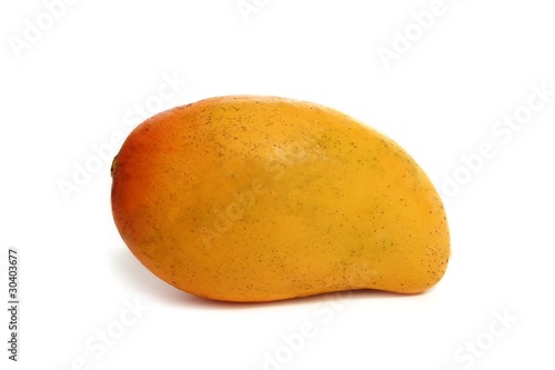 mango tropical fruit isolated on white