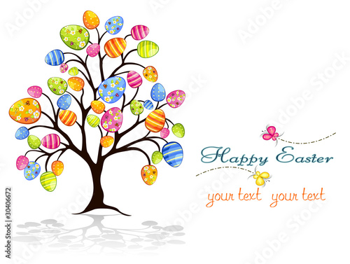 Albero di Pasqua con uova