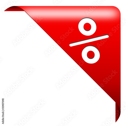 ecke rabatt rot