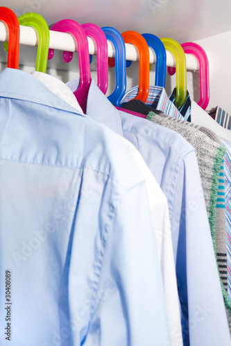 Clothes on the hanger