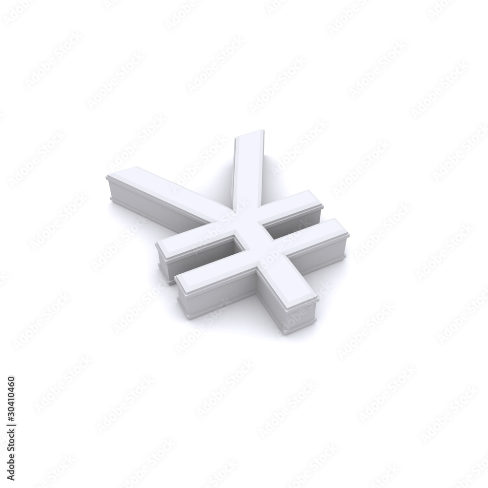 Fototapeta premium 3d Currency Symbol Illustration