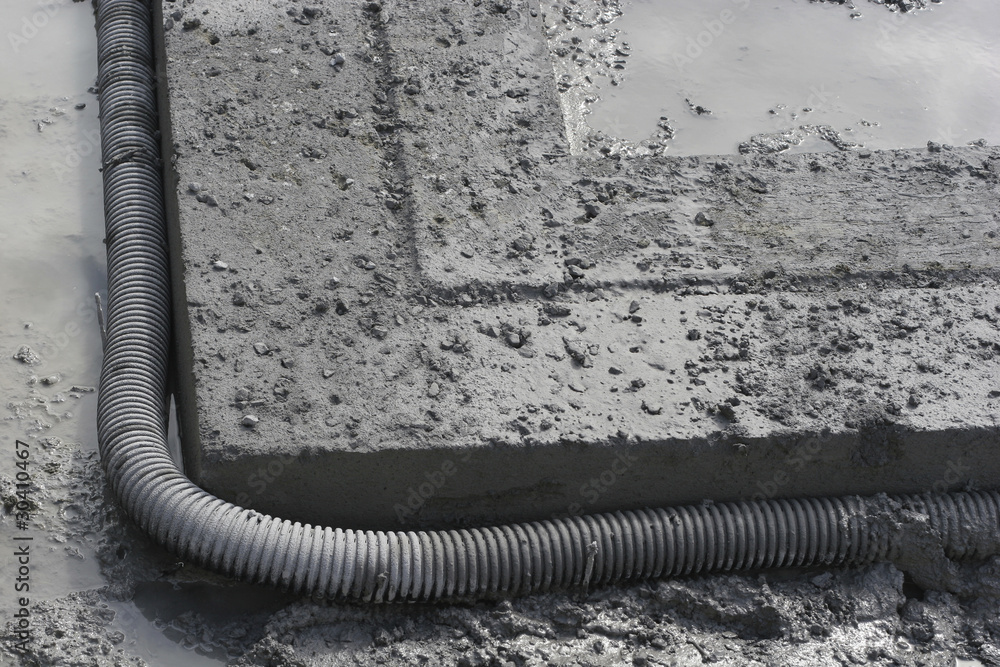 Footing and French drain Footing and French drain