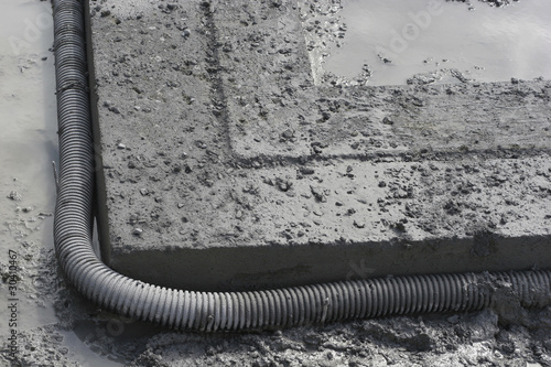 Cuadro en lienzo Footing and French drain