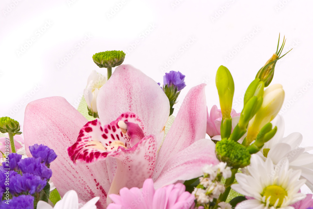 Magnificent bouquet on a white Magnificent bouquet on a white