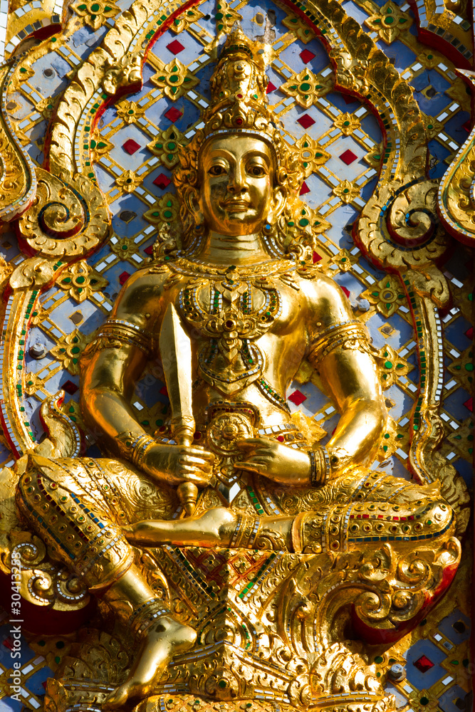The golden religious icon The golden religious icon