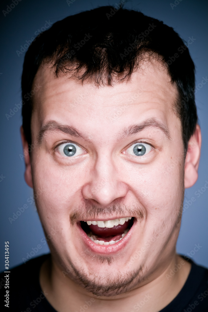 Man portrait. Closeup. Man portrait. Closeup.