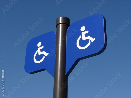 panneau handicapés