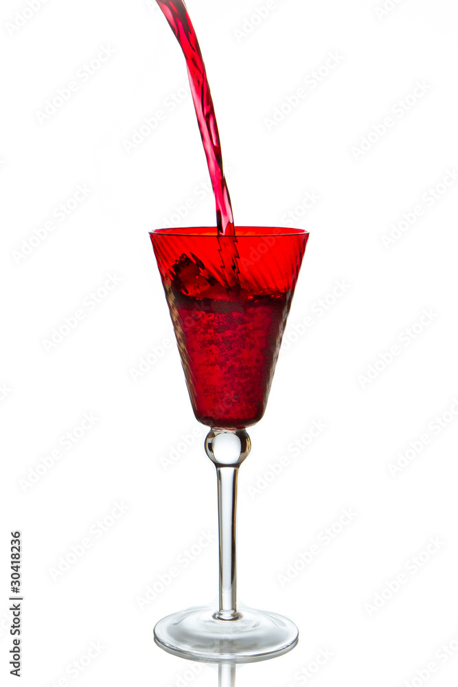Obraz premium pouring red wine