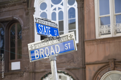 french quarter street sign