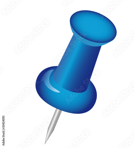 Pin in blau
