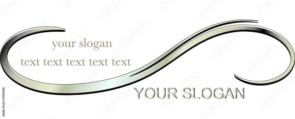 geschwungene Linie als logo, elegant Stock Vector | Adobe Stock