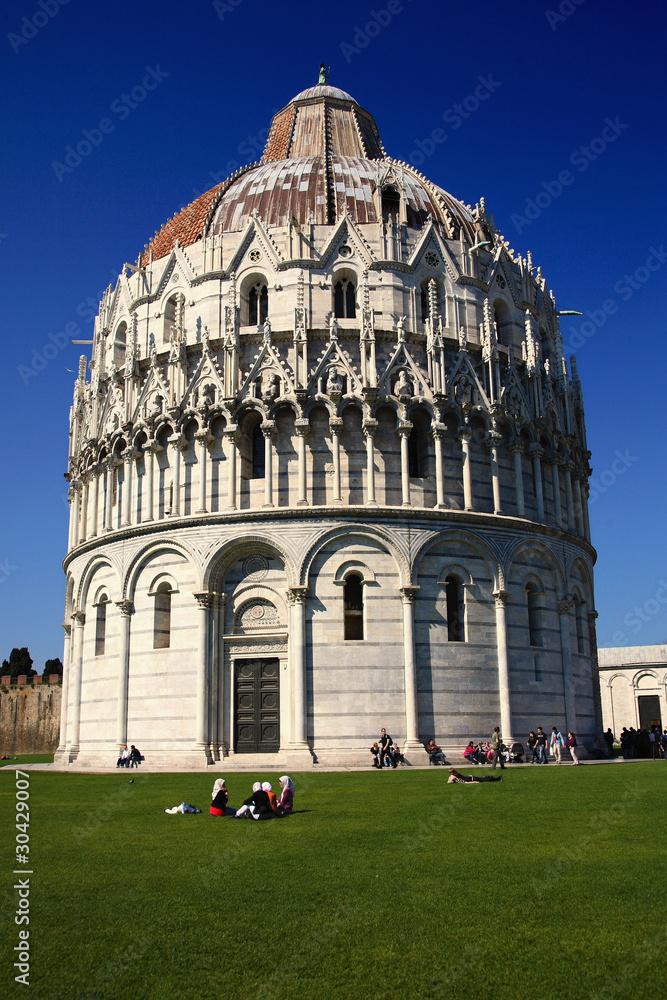 Pisa, il Battistero in Piazza Duomo