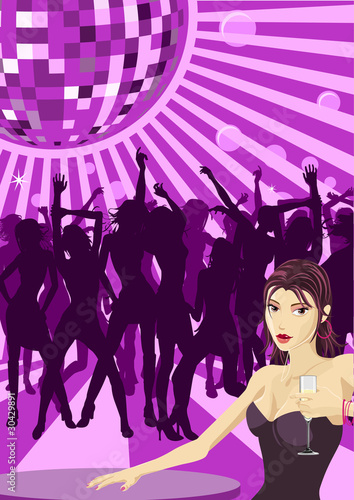 Ladys night illustration