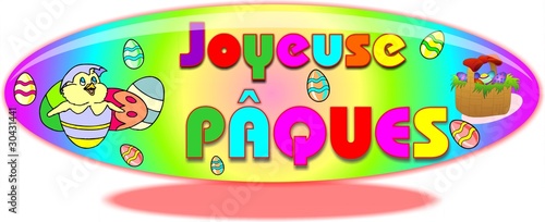 bouton joyeuse pâques