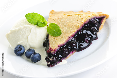 Принти на полотні Blueberry pie slice