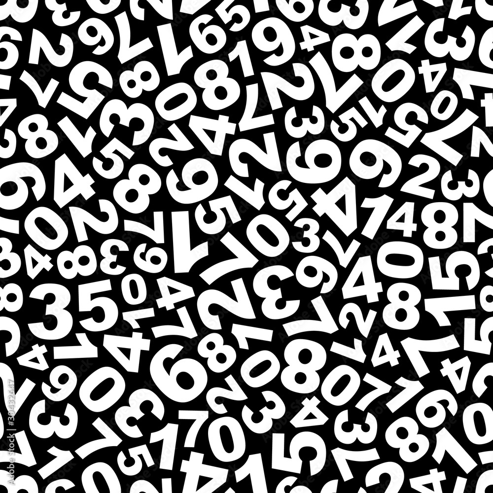 Seamless background with numbers Seamless background with numbers