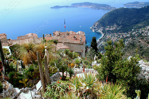Eze, renowned tourist site on the French Riviera