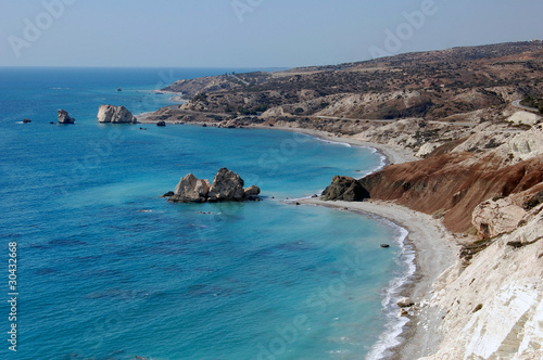 Aphrodite's rock in Cyprus, birth place of Aphrodite photo