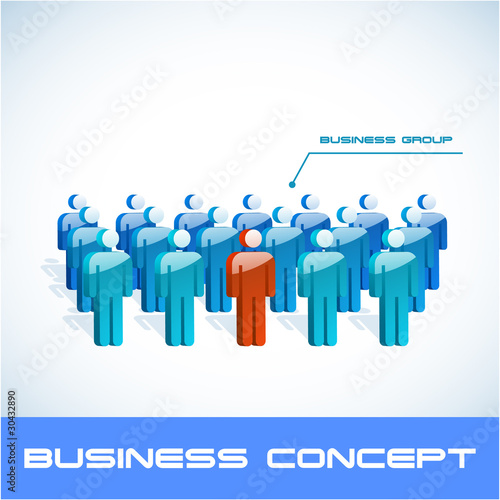Team business concept. Vector illustration.
