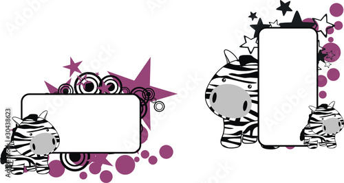 zebra baby cartoon copyspace