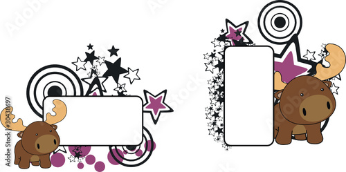 reideer baby cartoon copyspace