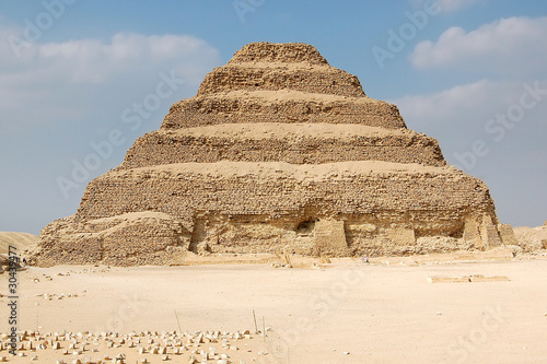 the step pyramid of Djoser, Saqqara in Egypt.