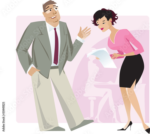 Boss and secretary