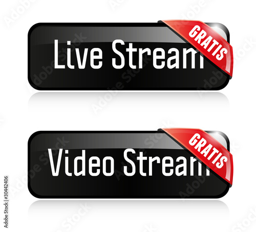 Live Stream Video Stream Buttons