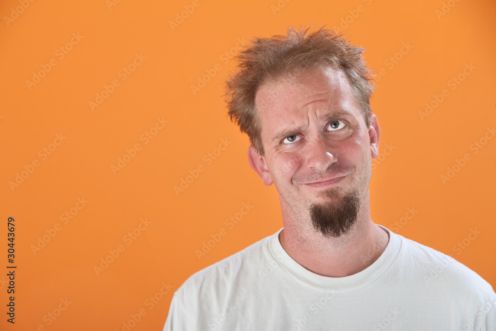Messy and Annoyed Man Messy and Annoyed Man