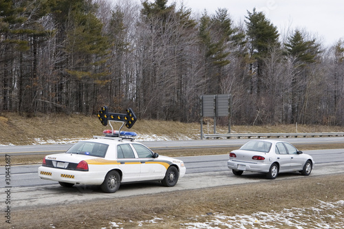Speeder pulled over by police