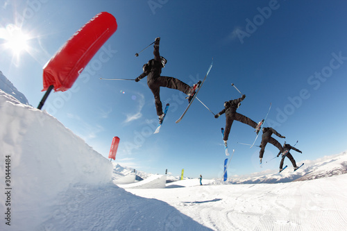 Séquence saut acrobatique freestyle photo