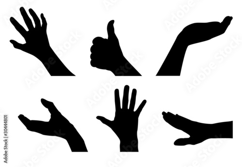 Silhouette of hands