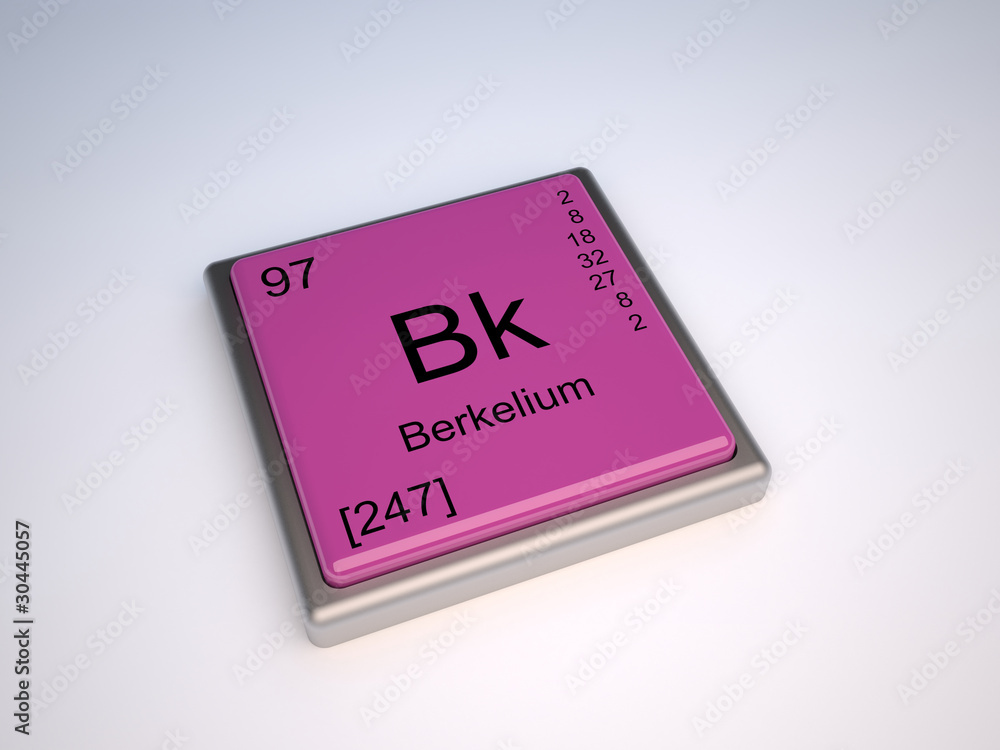 Berkelium chemical element of the periodic table with symbol Bk Berkelium chemical element of the periodic table with symbol Bk