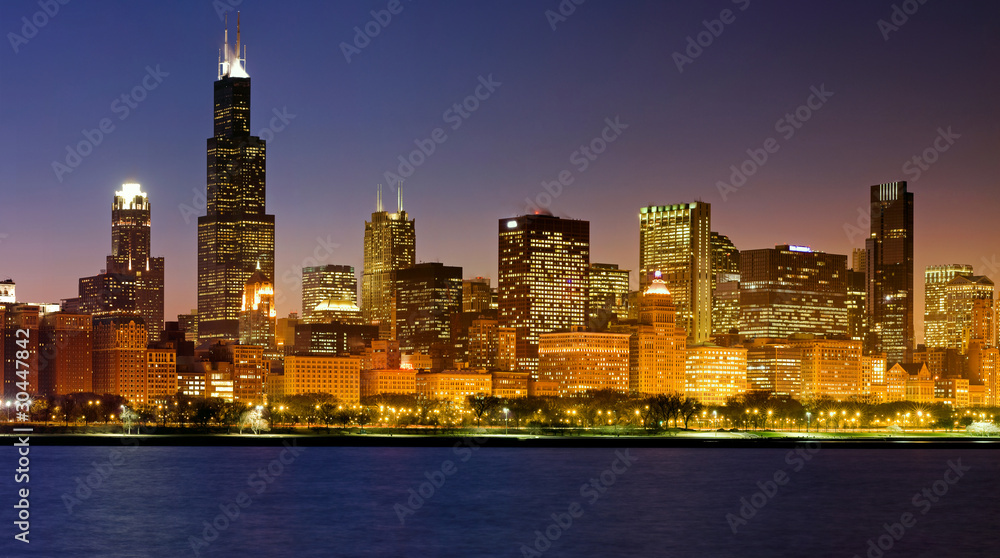 Obraz premium Chicago skyline