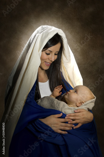 Obraz na plátne Mary & Jesus