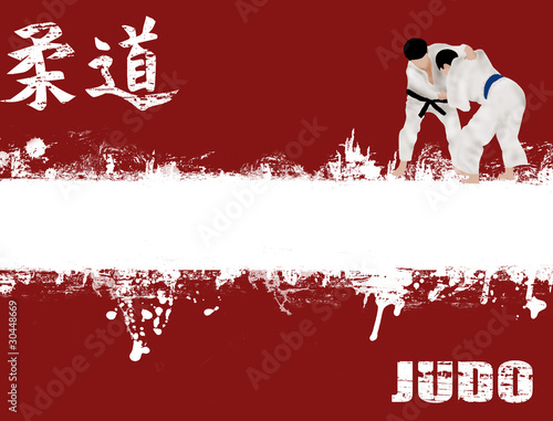 grunge judo poster