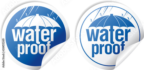 Waterproof stickers set.