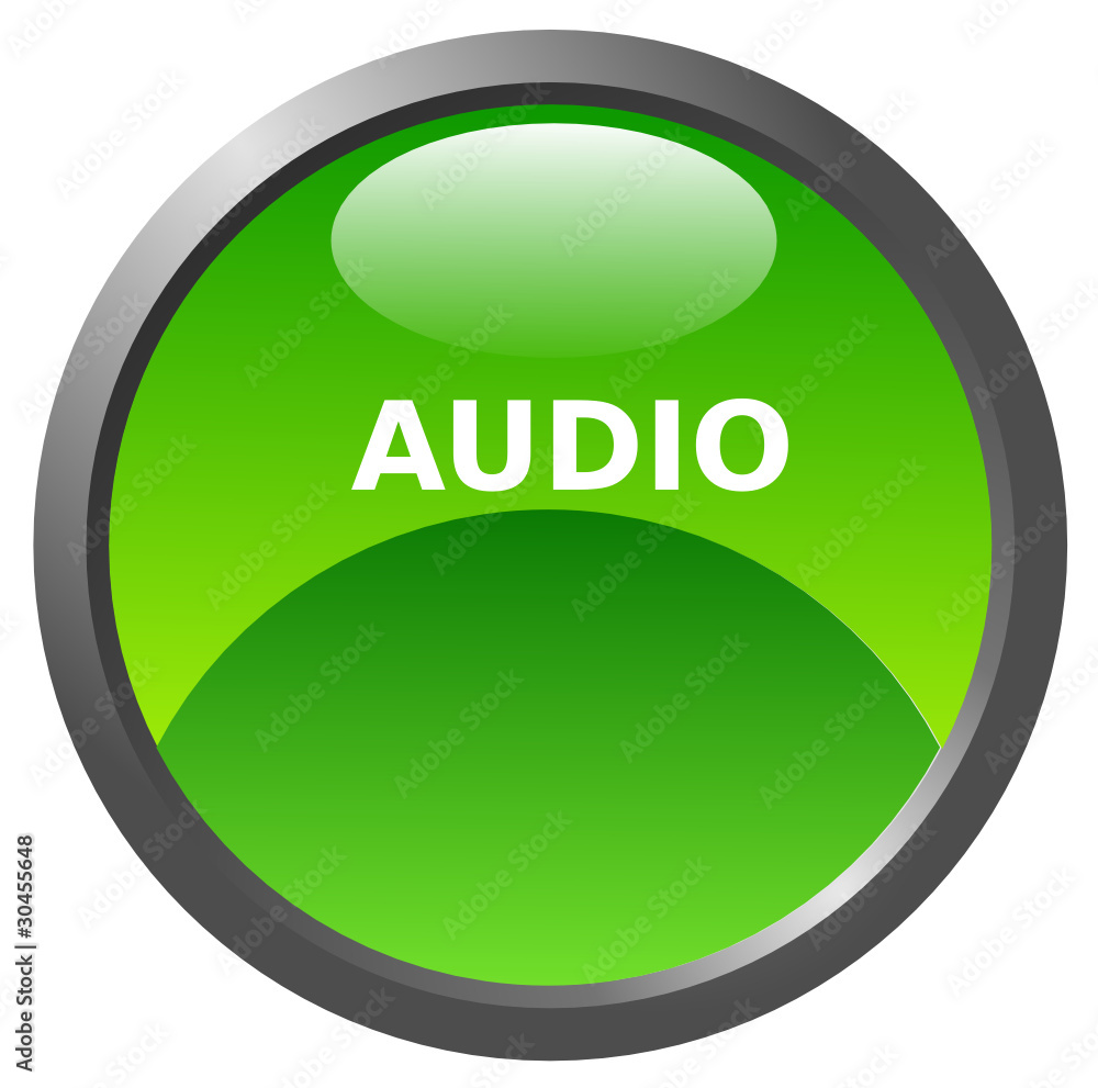 Audio glossy icon Audio glossy icon