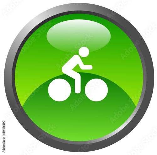 Bike glossy icon